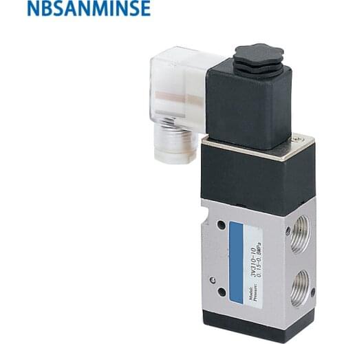3V310 3V320 Series G3/8 Solenoid Valve Two Position Three Way Pneumatic Valve Single Double Coil AIRTAC Type NBSANMINSE