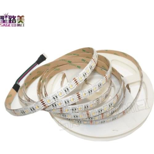 DC12V 24V RGBW /RGBWW 4 color in 1 led chip LED Strip, SMD 5050 flexible light RGB+White /warm white,60Leds/m IP30/65 Waterproof