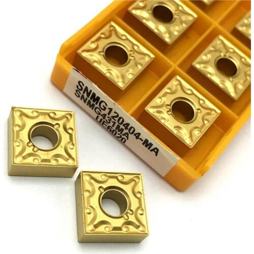 SNMG120404 UE6020 Carbide insert External Turning Tool CNC lathe Tool SNMG 120404 Turning insert Steel processing Cutting Tool