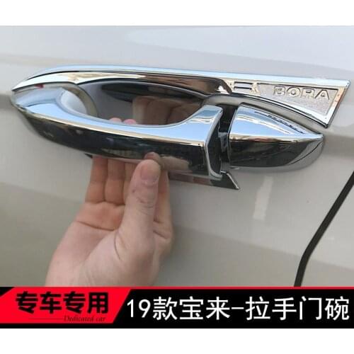 High-quality ABS Chrome Car Outer Door Handle Cover Door Bowl Protection Covers For Volkswagen Bora 2016-2020 Car Styling
