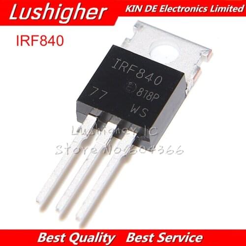 100pcs IRF840 TO220 IRF840PBF TO-220 MOSFET N-channel 8A 500V New Original