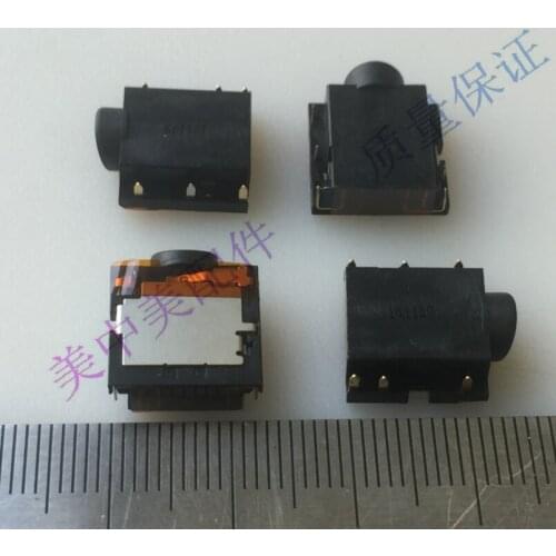 2pcs) Jack 3.5mm headphone audio socket notebook headphone socket notebook 6p Pin Gold Plated female socket