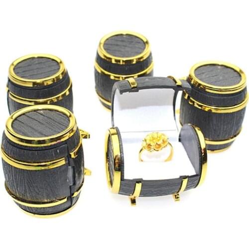 50%HOT Retro Beer Barrel Jewelry Box Bracelet Necklace Storage Organizer Holder Case