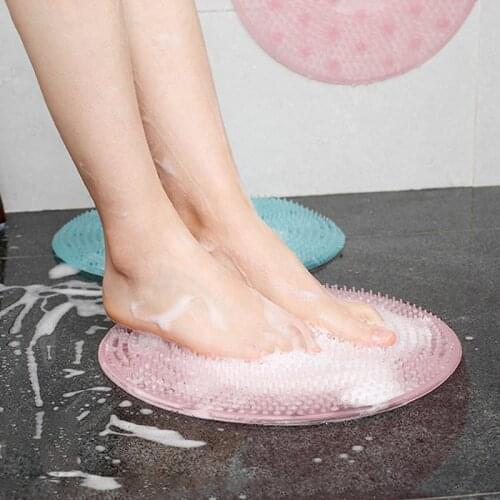 Silicone Massage Brush Bath Mat Foot Bath Massage Brushes Bathroom Accessories Cleaning Tools Household Items Drop Shipping