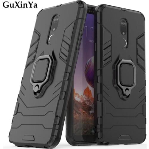 Guxinya Phone Cases For LG Stylo 5 Cover For LG Stylo 5 Capa Luxury Armor Magnetic Ring Back For LG Stylo 5 Capa For Stylo 5 Bag