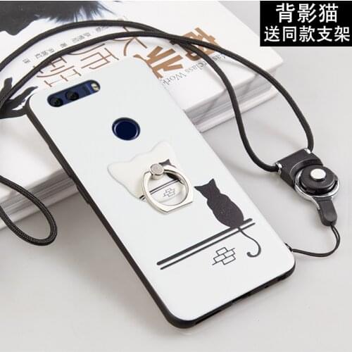 ALIVO For Huawei honor 8 case with Ring full protector Cartoon 3D relief silicone Fitted Case+Lanyard for huawei honor 8 cover