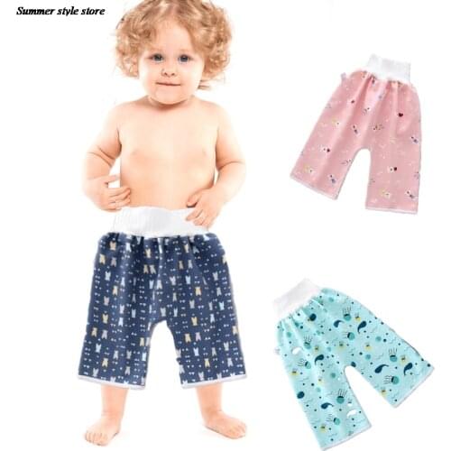 Baby High Waist Diaper Pants Children Baby Cloth Printed Diaper Waterproof And Leak-proof Diaper Training Pants