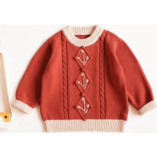 Kids sweater Autumn Winter Toddler Baby Kids Solid Sweater Children Kids Pullover O-Neck Knitted Sweater 2-6 Years