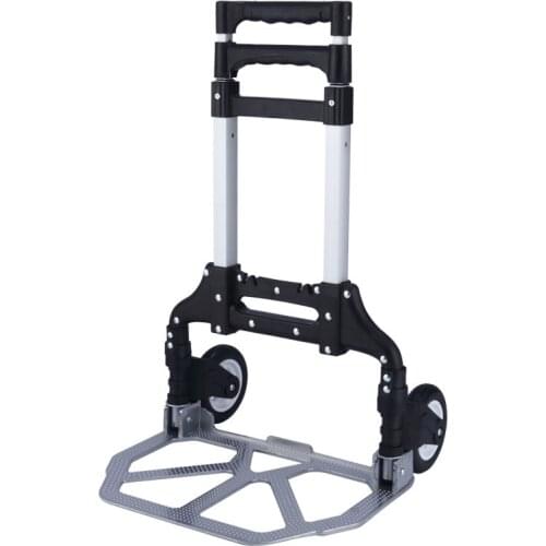 Two wheels folding luggage cart aluminum hand luggage cart lightweight hand cart for groceries