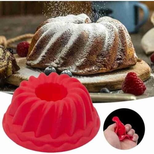 1pcs Cake Mold 3d Swirl Shape Silicone Butter Cake Mould Kitchen Baking Form Tools For Cake Bakery Baking Dish Bakeware Mold
