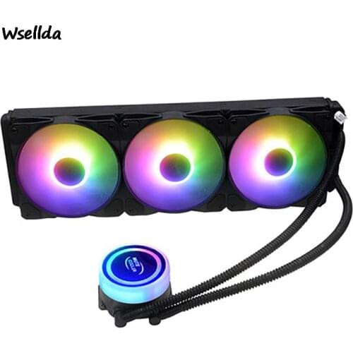 120 240 360mm CPU Integrated Water-cooled Radiator Fan Computer Desktop Silent Water-cooled Pure Copper Base Water-cooled PC