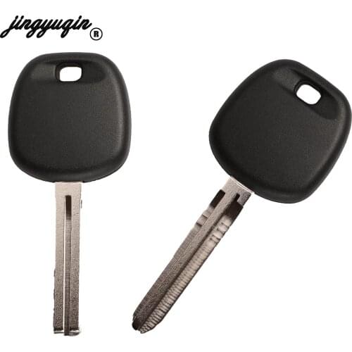 Jingyuqin 10p Transponder Key Shell For Toyota Rav4 Prado Corlla Camry Reiz Highlander Yaris Corolla With TOY43 TOY48 Blade