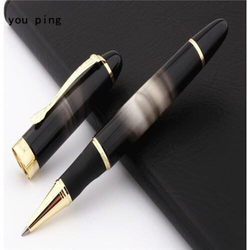 JINHAO X450 Black White Marble Fog Business office Medium Nib Rollerball Pen New