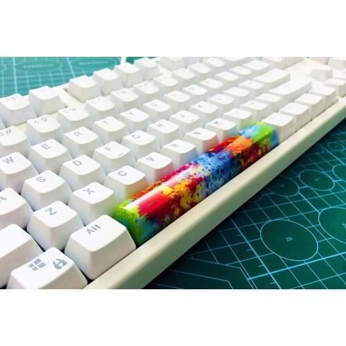 6.25X Handmade Colourful Painting Keycaps OEM Height for MX Mechanical Keyboard