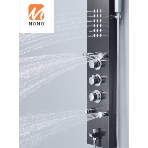 Cascata de banho com painel de chuveiro em