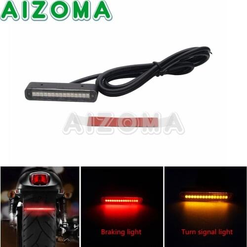 Motorcycle License Plate Light Motorbike Rear Braking LED Turn Signal Light Tailight Lamp For Honda Kawasaki Yamaha Suzuki