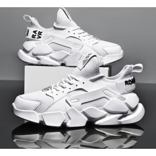 2021 Running Shoes High Top Sneakers Men Spring Breathable Men Gym Shoes Sock White Sneakers Athletic Size 46 Designer Shoes Men