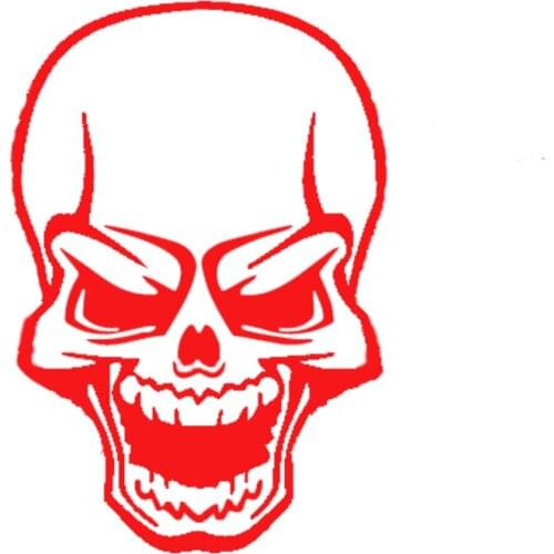 Car Sticker Fashion Scary skull Cool Window Reflective Decals Motorcycle Sticker Trunk Bumper Vinyl Decals 19.3X12.4CM