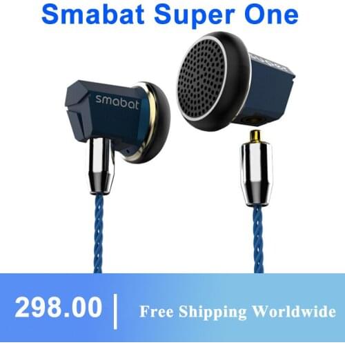 Smabat Super one Earphone Biocomposite Diaphragm 15.4mm Earbuds The Second Generation Labyrinth Space Acoustics Headphones