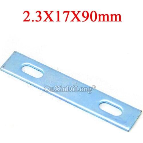 Brand New 20PCS 2.3X17X90mm Flat Straight Furniture Corner Braces Board Frame Shelf Support Brackets Reinforced Connectors