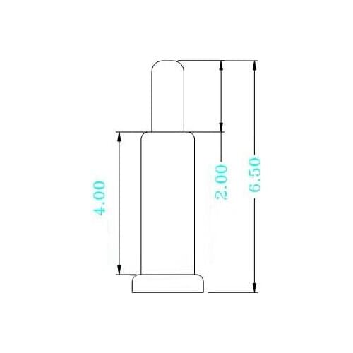 [PR] pogo pin connector Spring needle 6.5mm gold-plated probe signal pin Free Shipping