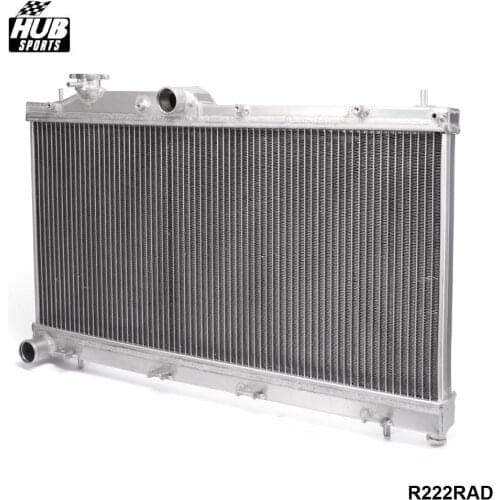 Lightweight All-Aluminum Racing Radiator+Radiator Cap For Subaru WRX STi 08-14 Manual M/T HU-R222RAD