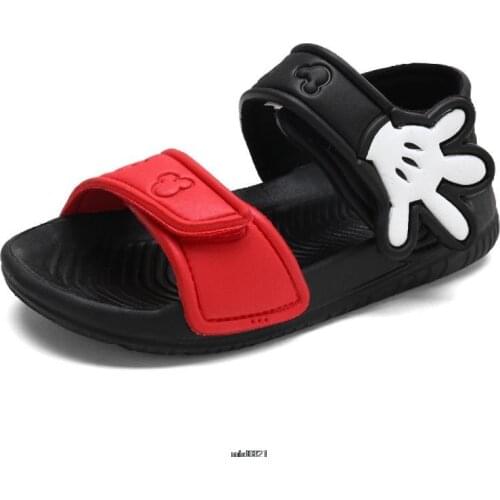Disney Summer kids sandal Mickey Mouse toddler boys girls sandals orthopedic sport pu leather baby children beach sandals