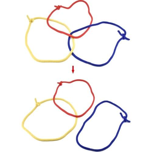 Super Linking Ropes (1.25M) Three Rope Cable Magic Tricks Satge Close Up Magia Illusion Gimmick Props Accessories Magician