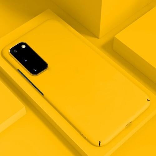 Ultra-thin Colorful Matte Hard PC Phone Case For Samsung Galaxy S20 S10 E 5G S9 S8 Note 10 9 Plus Cute Shockproof Frosted Cover