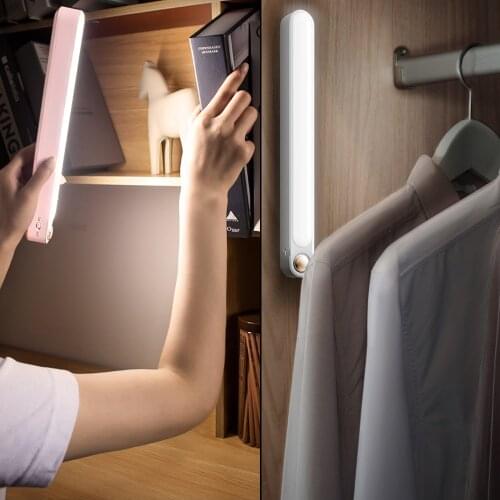 LED Wall Lamp For Home Cabinets Table Charge Hanging Magnetic Stepless Dimming Mirror Makeup Night Light Sconce Indoor Lighting