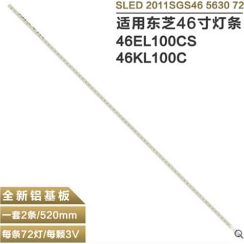 520mm LED lámpara de luz de fondo de 72leds para LED46860iX L46E5200-3D LJ64-03035A LTA460HQ12 3DTV46880I LED46XT39G3D 2011SGS46