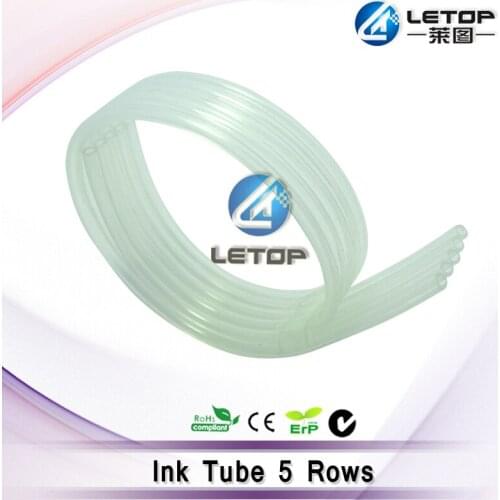High Quality!!Inkjet printer 4x3mm 5-row solvent ink tube