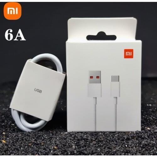 Xiaomi 6A data charger cable Fast charge cable For mi 9 11 10 pro 10x lite 9t pro redmi note 9 pro k30