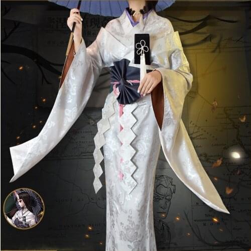 Game Identity V Regulator Michiko Cosplay Costume Women Deluxe Kimono Halloween Carnival Uniforms Fancy Dress Custom Made