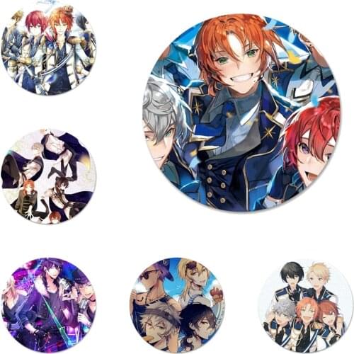 58mm Knights Ensemble Stars Icons Pins Badge Decoration Brooches Metal Badges For Backpack Decoration