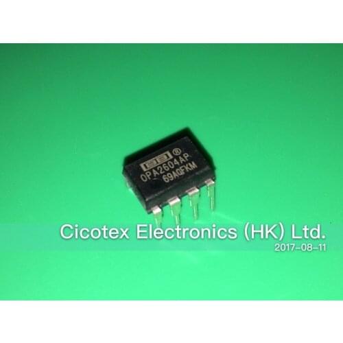 10pcs/lot OPA2604AP DIP8 IC OPAMP GP 20MHZ 8DIP