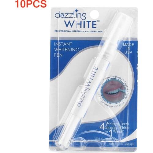 10PCS Gel Tooth Cleaning Bleaching Kit Dental White Teeth Whitening Pen Personal Cleaning Pen Portable Stain Remove Whitener Pen
