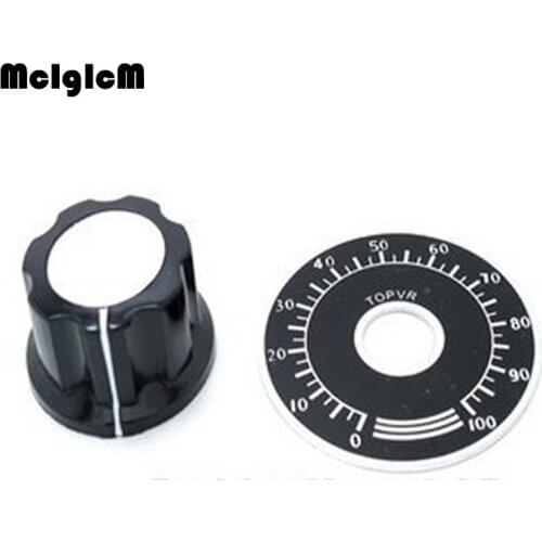100 sets A03 dial knob + MF-A03 bakelite knob with scale plate / sheet scale digital potentiometer