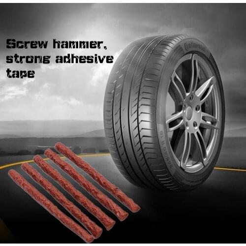 5/10 pcs Practical Car Van Tyre Repair Tubeless Rubber Seal Strip Plug Tire Puncture Recovery Brown High Quality Tool Kit dfdf