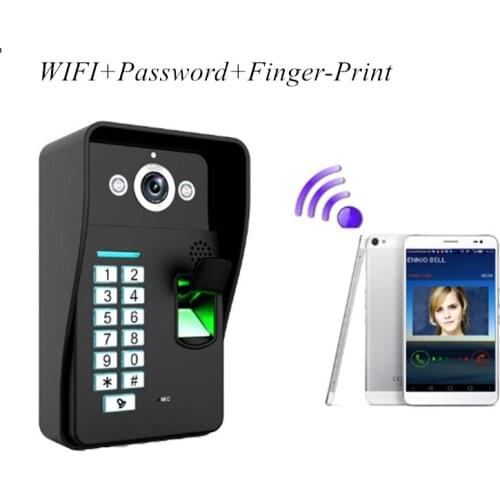 720P WIFI Doorbell Password/Finger-print Access Control Video Door Phone