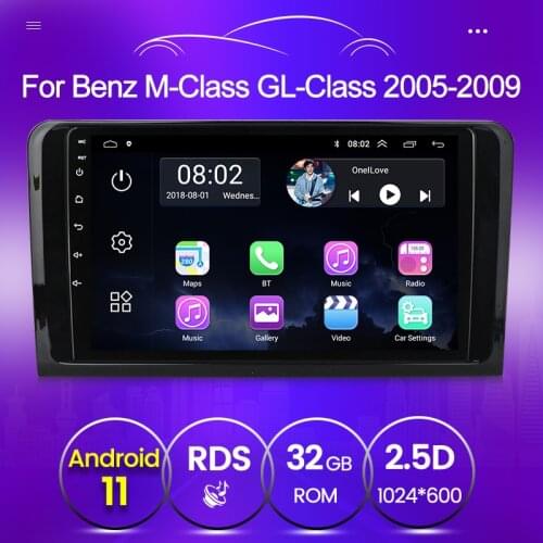 Autoradio GPS NAVI For Mercedes ML W164 GL GL320 ML350 ML500 X164 GL350 GL450 2005-2012 WIFI Android 11 Car Multimedia stereo