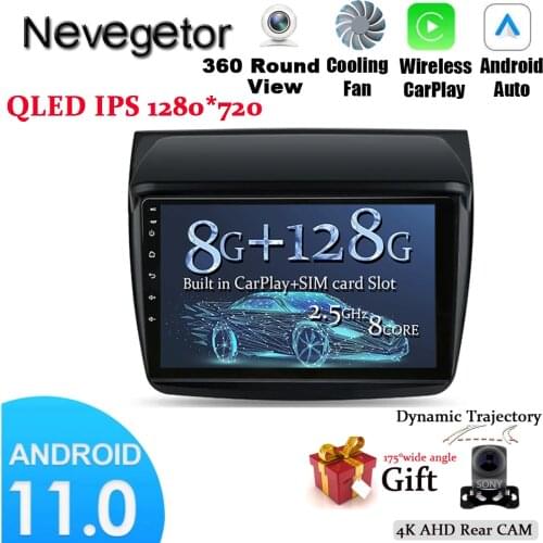 Android 10 For Mitsubishi Pajero Sport 2 L200 Triton 2008-2016 Car Radio Multimedia Video Player GPS Navigation