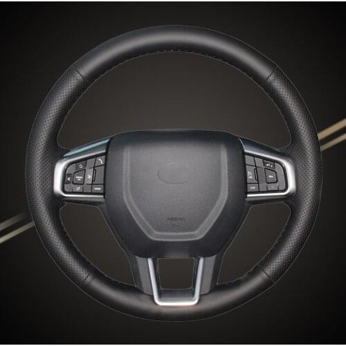 Car Braid On The Steering Wheel Cover for Land Rover Discovery Sport 2015-2017 Auto Braiding Wheel Covers Car-styling Accessory