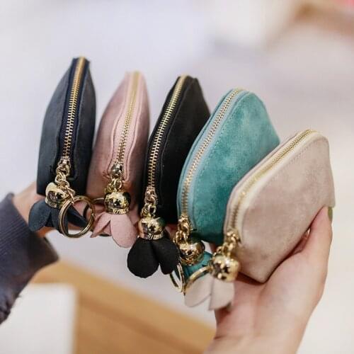 Genuine Leather Keychain Men Women Key Holder Organizer Pouch Cow Split Car Key Wallet Housekeeper Key Case Mini Card Bag