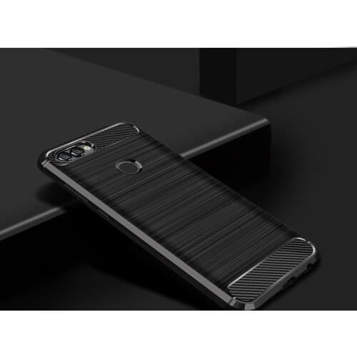 TPU Flexible Soft Case For Huawei Honor mate 9 lite y6 pro Nova PIUS 5C 5X NOTE 8 Shockproof Carbon Fiber Anti-Shock Case Cover