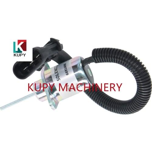 KUPY Disenparts Fuel Shutoff Solenoid 12V 6691498 1G925-60011 for Bobcat Excavator E32 E35 E42 E45 E50 E55 S130 S1