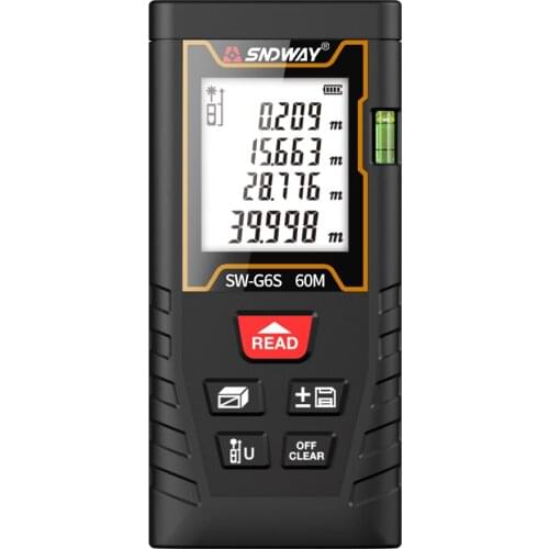 60 Meters Laser Distance Meter Handheld Rangefinder Digital Mini Distance Measuring Meter Electronic Space Measurement Device