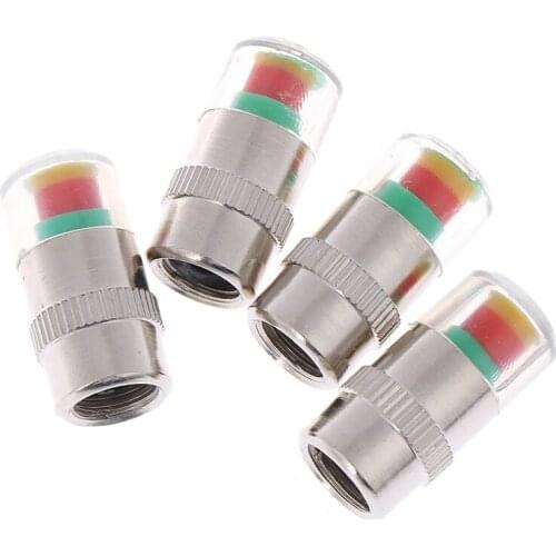 New 4pcs/Lot Tire Pressure Monitor Pressure Gauge Cap Sensor Indicator Alert Monitoring Tools Kit