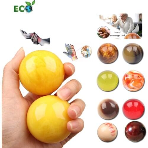 Lemonwald Resin Massage Ball, Reduce Blood Pressure, Promote Blood Circulation, Give Parents The Best Gift, 2 Balls (5cm)