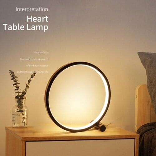Desk Light Bedroom Bedside decoration Lamp Modern simple style Ring Shape Cozy innovative Reading LED Night lamp table light 5.0